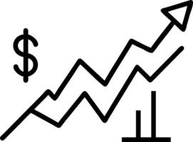 Abstract concept of profit graph for stock market indicators illustrating financial gains and investment performance through visually appealing graphs Set 2 vector