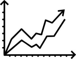 Abstract concept of profit graph of stock market indicator illustrating financial gains and investment performance through visually appealing graphs vector