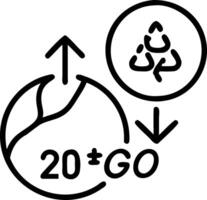 2026 New Year concept for Sustainable environment development goals on Top view of nature SDGs ESG NetZero and co2 concept Set 3 vector