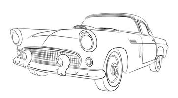 The car Sketch. vector