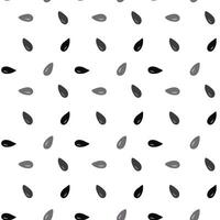 Sesame seeds pattern. Black and white print of Pile sesame. Polka dots texture. abstract illustration vector