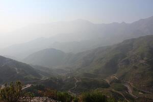 A view of a mountain range, photo
