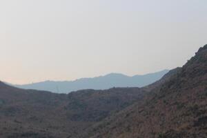 over a mountain range photo