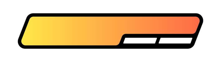 Futuristic element illustration. Colorful lower third overlay vidwo. vector
