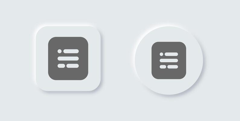 Two white buttons with the same shape and size