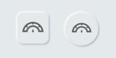 Two white buttons with a rainbow and a rainbow arrow vector