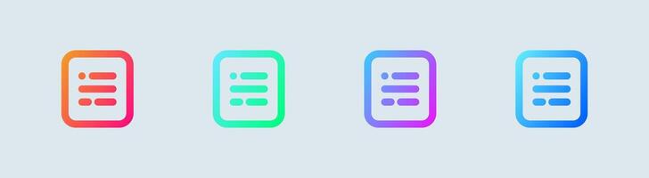 Four colorful buttons on a white background vector
