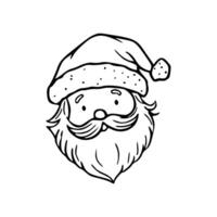 Santa claus coloring pages vector