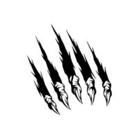 A black and white drawing of claws vector