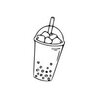 Bubble tea icon illustration vector