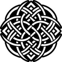 Celtic knotwork icon in filled style vector