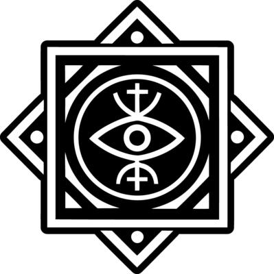 Glyph symbol icon depicting a mystic eye