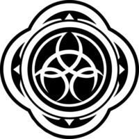 Glyph icon of a swirl symbol vector
