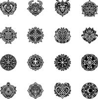 Ancient altar icon in glyph style vector
