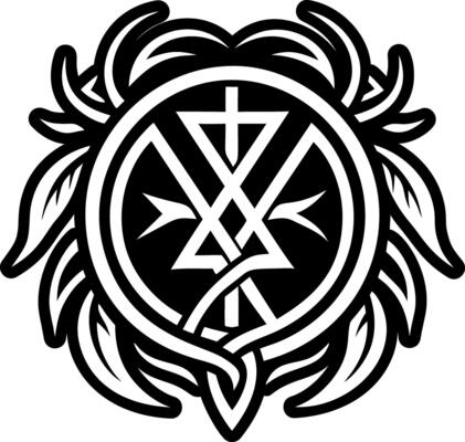 A filled style icon of rune growth symbol