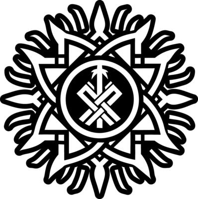 Light tattoo icon in glyph style