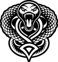 Snake symbol icon in filled style vector