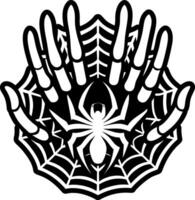 Cobweb icon in glyph style vector