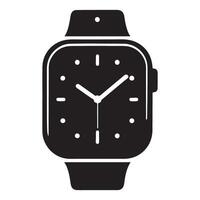 Smartwatch Silhouette Icon Design vector