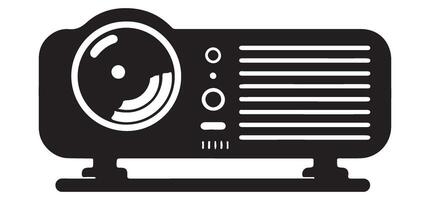 Classic Projector Silhouette Image vector