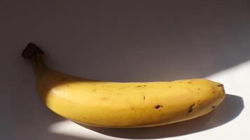 photo of a large banana in the afternoon light
