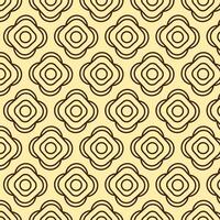 a Vintage Style Seamless Pattern with Geometric Shapes vector