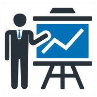 Presentation icon concept vector