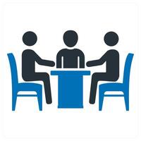 Meeting icon concept vector