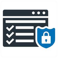 Webpage Security icon concept vector