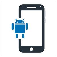 Android icon concept vector