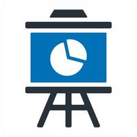 Board Presentation icon concept vector