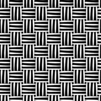 Rattan seamless pattern. Texture of the weave. Hand draw black illustration. vector