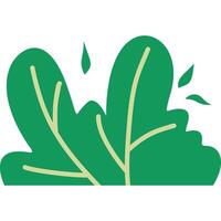 A green leaf icon on a white background vector