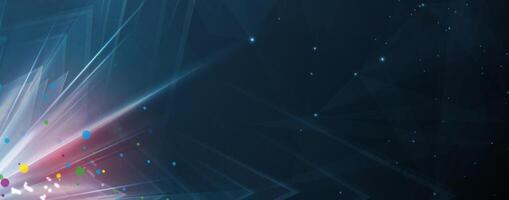 Abstract technology background sleek lines and digital horizons vector
