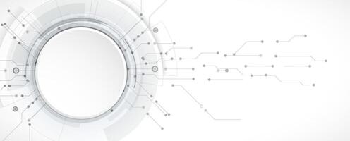 Technology innovation background, idea of global business solution vector