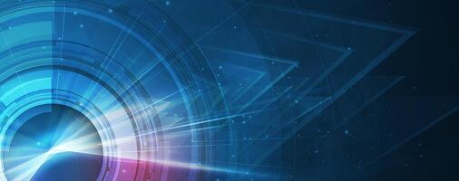 Innovation through minimalist visual design. Abstract technology background vector