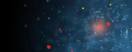 Abstract technology background forms shaping minimal tech concept vector