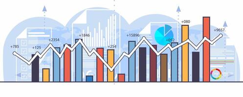 Building Future Ready Business Models with Financial Technology and Detailed Analysis vector