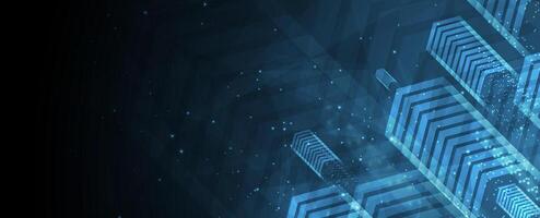 Clean aesthetics in futuristic technology background vector