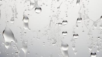 Water drops on the window glass photo