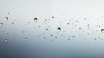 Raindrops on a glass surface, abstract background photo