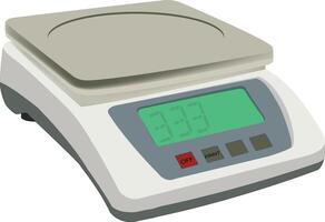 A digital scale on a white background vector