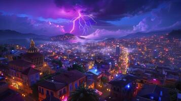 Flashing arc of power, photo