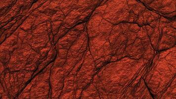 Vivid red rock face with complex erosion patterns and deep fissures, showcasing natural geological formations suitable for design, backgrounds, and artistic architectural projects. photo