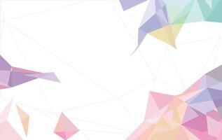 abstract soft rainbow mosaic background vector