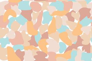 Seamless pattern of organic spots. Repeating print pebbles stones mosaic textured background. Abstract liquid shapes. vector