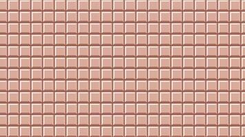 Chocolate bar seamless pattern animation. Chocolate bar background texture Seamless loop animation video