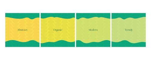 Set of minimal square backgrounds design. editable square carousel template vector