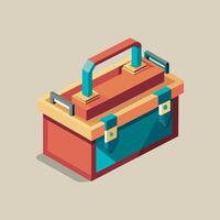 A toolbox with a handle and a handle vector