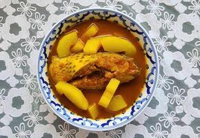 Delicious Snapper Fish Soup with Vegetables photo